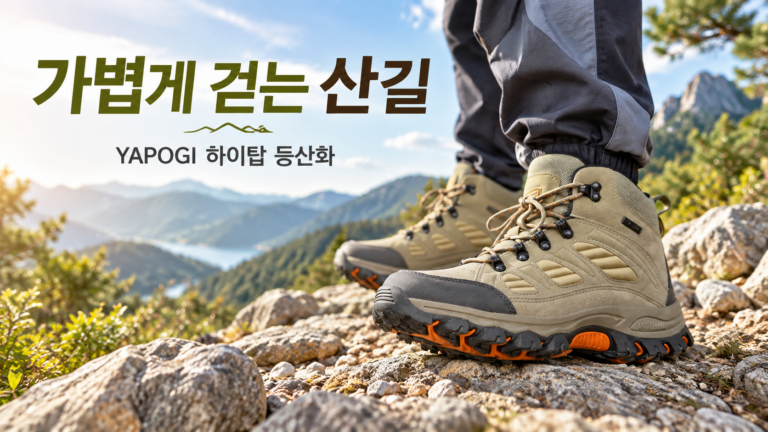 YAPOGI 초경량 하이탑 등산화｜남녀공용 방수 트레킹화