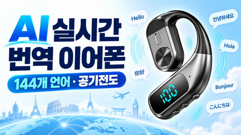 ALLOYSEED AI 실시간 언어 번역 공기전도 오픈형 이어폰