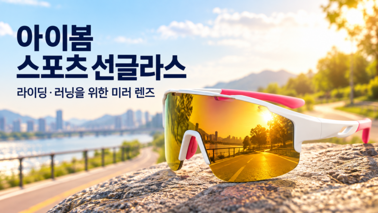 아이봄 UV차단 초경량 스포츠 라이딩 미러 선글라스｜자전거·러닝용 고글