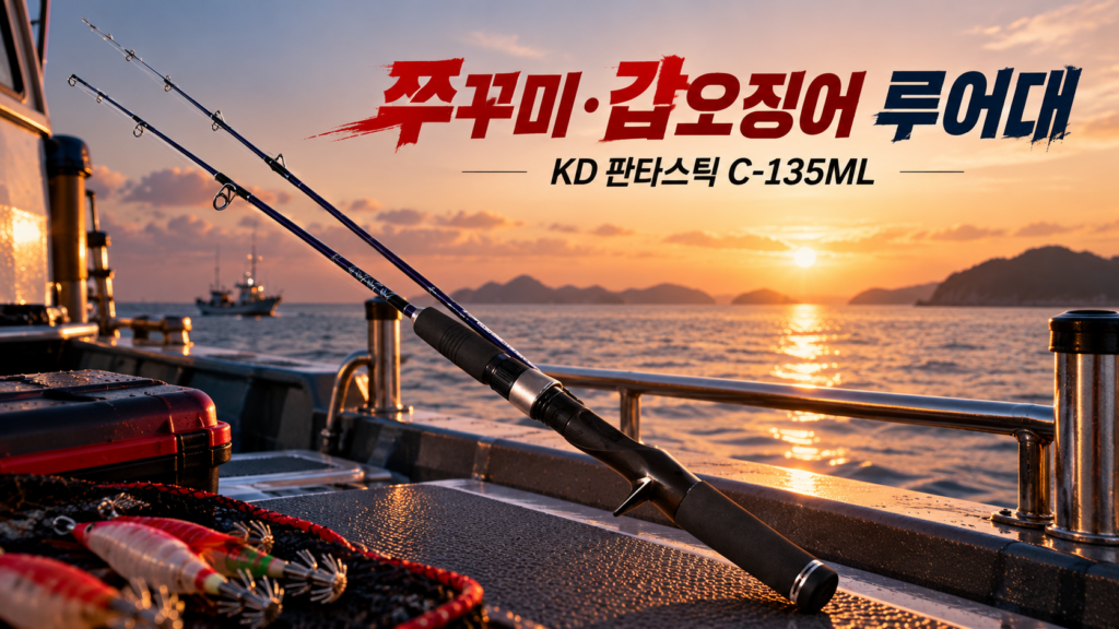 KD 판타스틱 다용도 루어대 C-135ML｜쭈꾸미·갑오징어·광어 낚시 제품 이미지