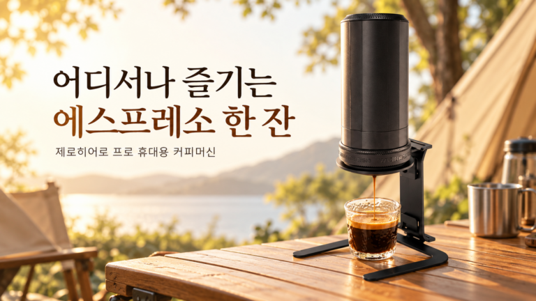 제로히어로 프로 휴대용 에스프레소 머신｜캠핑·차박용 무선 커피추출기