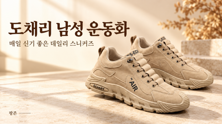 도채리 남성 운동화, 발편한 푹신한 스니커즈｜데일리룩에 어울리는 캐주얼 신발