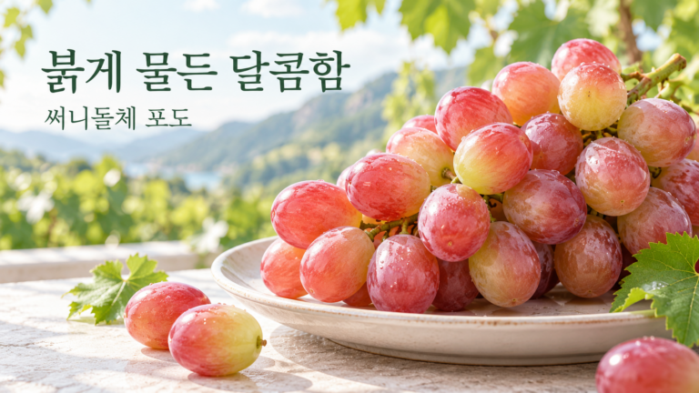 붉게 물든 달콤한 한 송이｜고당도 레드 샤인머스켓 써니돌체 포도